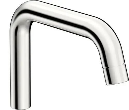 Hoch gebogener Auslauf aus Chrom, für die Verwendung in Küchen- oder Badarmaturen, hergestellt von HANSA.
